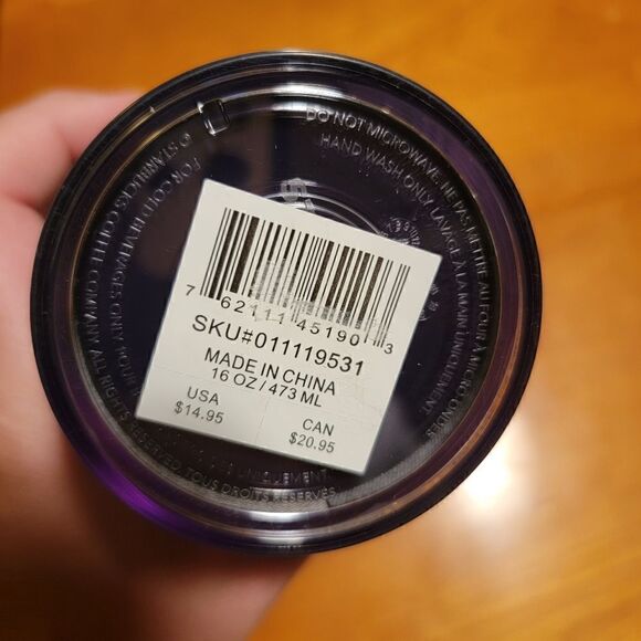 Starbucks 2020 Holiday Navy Glitter Ombré 16oz Tumbler NWT - Picture 4 of 5